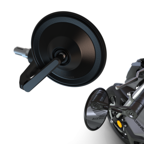 Retrovisor para extremos de manillar HIGHSIDER smart Circula-S Force-Evo
