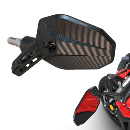 Retrovisor para extremos de manillar HIGHSIDER pro Victory-X Force-Evo