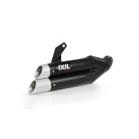 Silenciador IXIL Dual Hyperlow L3XB acero inoxidable negro / aluminio - XK7371XB