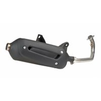 Escape completo TECNIGAS New Maxi 4 - Acero negro Kymco K-XCT 125I