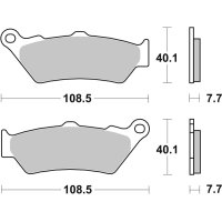 Pastillas de freno sinterizadas Brembo 07BB03SA