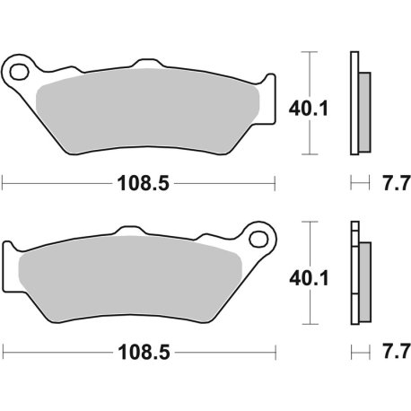Pastillas de freno sinterizadas Brembo 07BB03SA
