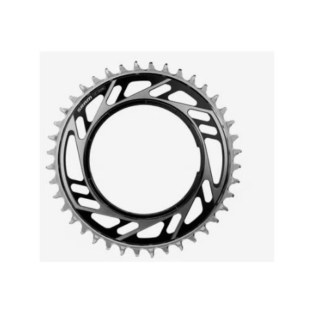 plato sram red / force e1 38d rosca powermeter black/silver (incluye pasador de rosca para plato)