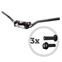Kit manillar ODI Podium Flight MX + 3 pares de puños MX V2 Lock-On medio cuadradillo