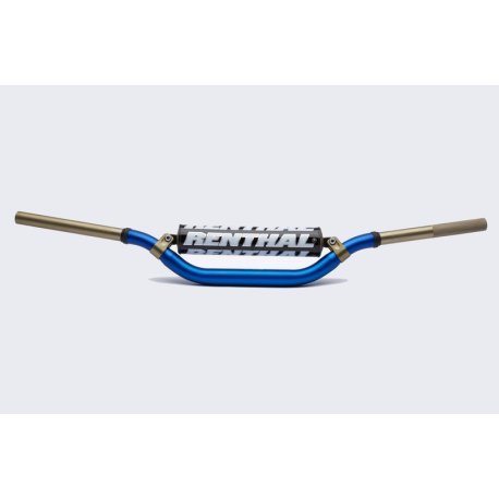 Manillar RENTHAL Twinwall KTM high azul con protector negro 994-01-BU-02-184