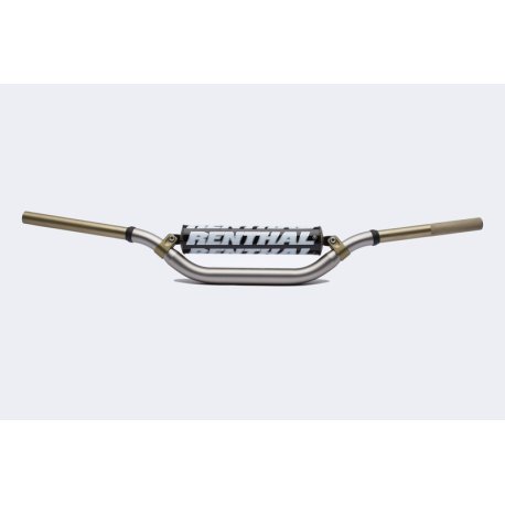 Manillar RENTHAL Twinwall KTM high titanio con protector negro 994-01-TG-02-185