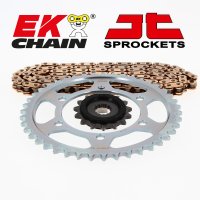 Kit de cadena EK/JT 520 MVXZ2 16/39-114 - Corona acero standard honda nc700 2012-2014