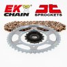 Kit de cadena EK/JT 520 MVXZ2 16/39-114 - Corona acero standard honda nc700 2012-2014