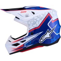 casco alpinestars sm7 blaster blanco-azul