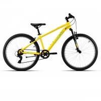Bicicleta 26" ACERO C/SUSP "SHIMANO" 1x7 amarillo