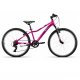 Bicicleta 26" ACERO C/SUSP "SHIMANO" 1x7 rosa