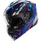 casco modular icon Threshold lazer cobra blue