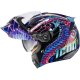 casco modular icon Threshold lazer cobra blue