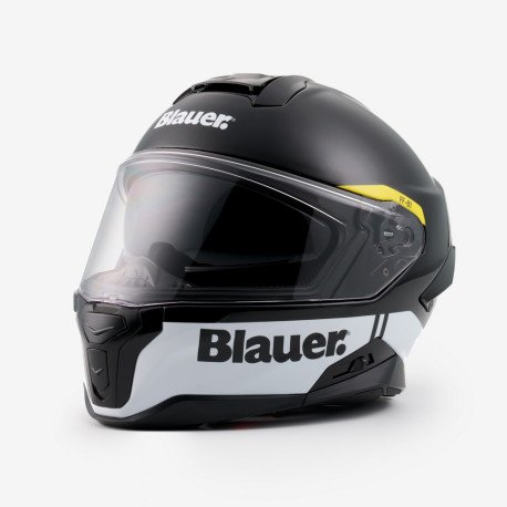 casco integral BLAUER FULL FACE FF-01 NEGRO-blanco