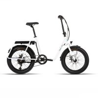 Bicicleta prowen E-BIKE 20X3.00 PLEGABLE BLANCA 7V F/DISCO MEC. BAFANG 250W / 10.4Ah