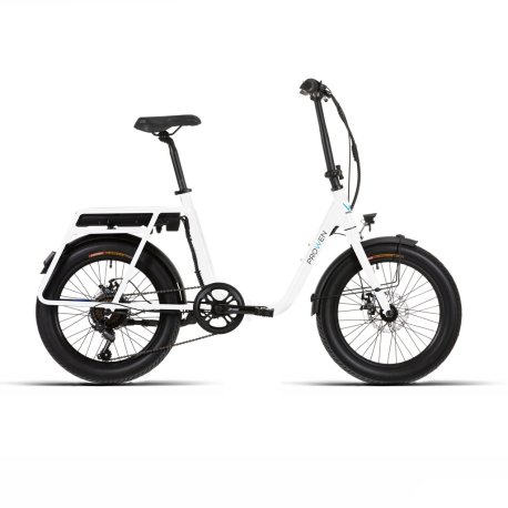 Bicicleta prowen E-BIKE 20X3.00 PLEGABLE BLANCA 7V F/DISCO MEC. BAFANG 250W / 10.4Ah