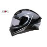 casco integral zir Talon Nighthawk negro-gris-blanco
