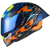 casco integral nexx X.R3R Ziger orange blue