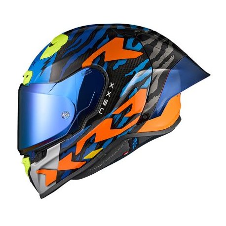 casco integral nexx X.R3R Ziger orange blue