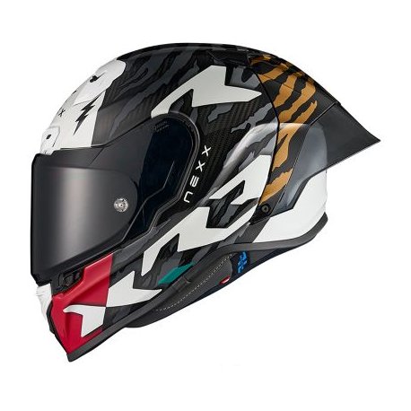 casco integral nexx X.R3R Ziger gris-gold