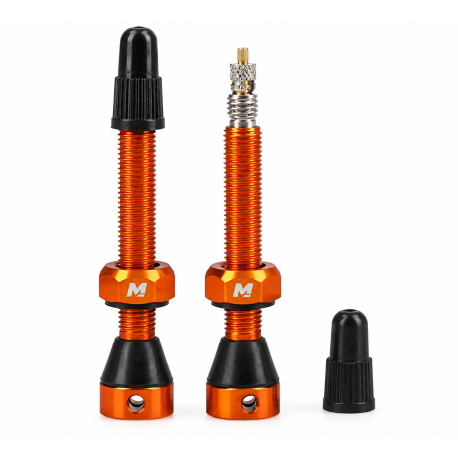 válvula tubeless tubolight naranja 50mm