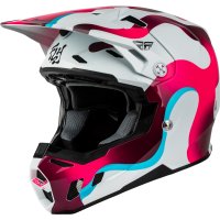 Casco fly racing Formula CC Vibe - blanco/rosa/azul