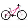 Bicicleta 24" ALUM SHIMANO SUSP 1x7V ROSA 2026