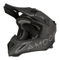 Casco Cross AMOQ Friction MIPS Carbono Negro/Gris