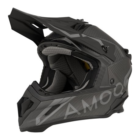 Casco Cross AMOQ Friction MIPS Carbono Negro/Gris