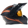 Casco con visera eléctrica AMOQ Ballast negro-naranja