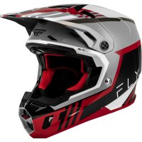 Casco FLY RACING Formula CC Strike - gris/rojo/negro/blanco