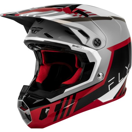 Casco FLY RACING Formula CC Strike - gris/rojo/negro/blanco