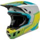 Casco FLY RACING Formula CC Strike - gris mat/Green/Teal