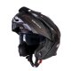 Casco Moto Modular Gari G110 Adventure negro mate-rojo