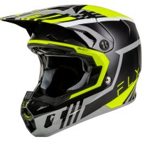 Casco FLY RACING Formula CC Strike - gris/negro/Hi-Vis