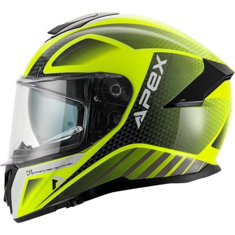 Casco integral APEX FT300 Nueva York amarillo/negro