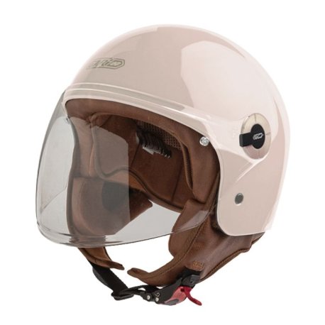 Casco jet garibaldi Gari Demi-Jet G11 rosa salmon