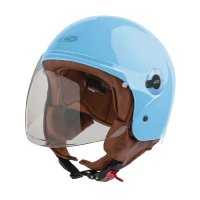 Casco jet garibaldi Gari Demi-Jet G11 azul claro
