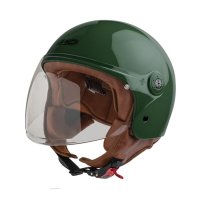 Casco jet garibaldi Gari Demi-Jet G11 verde britanico