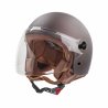 Casco jet garibaldi Gari Demi-Jet G11 cafe mate
