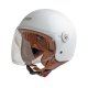 Casco jet garibaldi Gari Demi-Jet G11 blanco perla