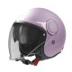 Casco Moto Jet Gari G21 Sunvisor rosa mate