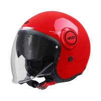 Casco Moto Jet garibaldi Gari G21 Sunvisor rojo corsa