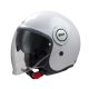 Casco Moto Jet garibaldi Gari G21 Sunvisor blanco perla