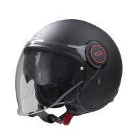 Casco Moto Jet garibaldi Gari G21 Sunvisor negro mate