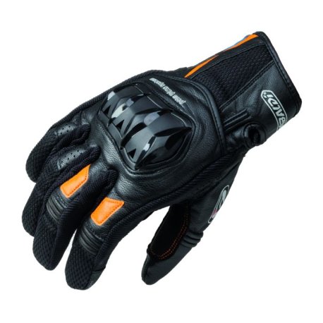 Guantes Moto Garibaldi Ariel Plis-Plas negro-naranja