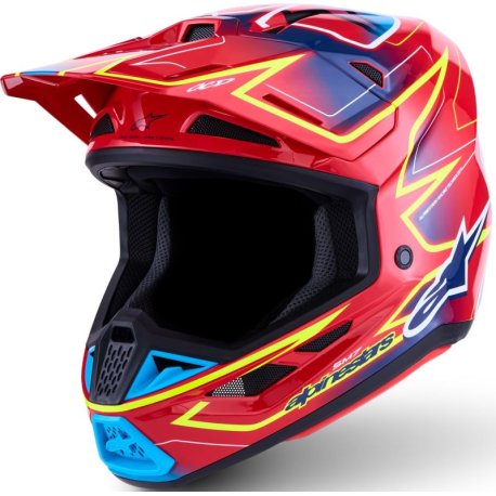 casco alpinestars sm7 cast rojo