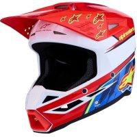 casco cross alpinestars sm-3 falcon rojo