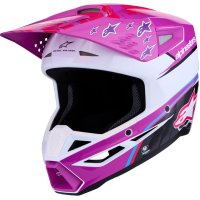 casco cross alpinestars sm-3 falcon purpura-rosa
