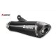 Silenciador Slip-On Series homologado akrapovic BLK RNINET SCR S-B12SO17-HBRBL